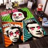 Коврик с тематикой постеров Green Day Trio Нескользящий коврик, подходящий для гостиной и спальни, под диваны