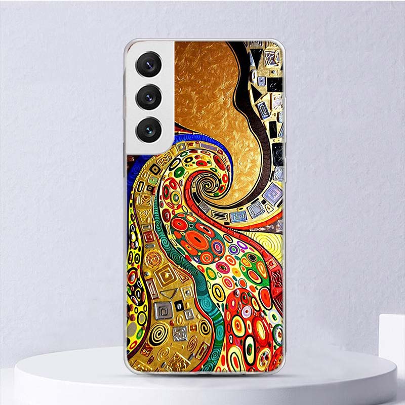 Мягкий чехол Kiss by Gustav Klimt для Samsung Galaxy S22 S21 Ultra S20 FE S10 Plus, чехол для телефона S9 S8 + S10E S7 Edge S6 Funda