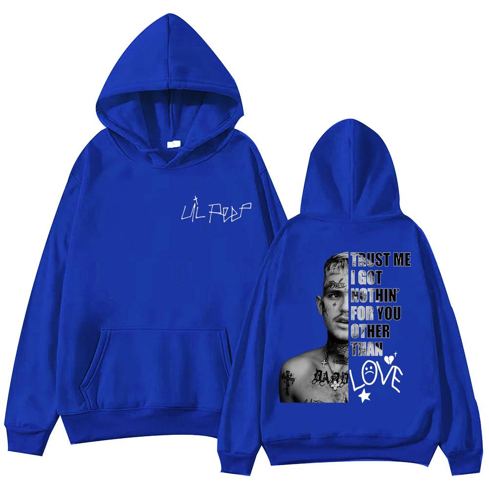 Мерч рэпера Lil Peep Худи Мужская Женская Одежда Хип-Хоп Винтажные Пуловеры Мода Повседневные Большие Худи с Капюшоном Уличная Одежда
