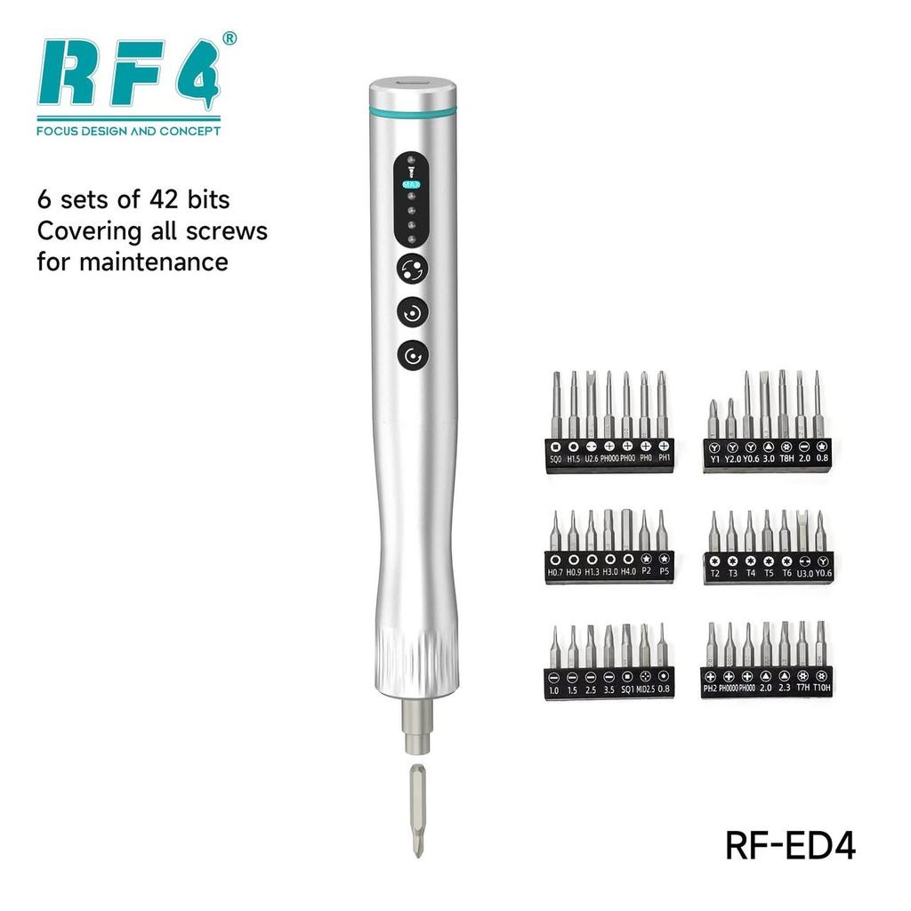 RF4 electric screwdriver set (including multiple replaceable blades + fixed bracket) portable repair tool