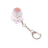Creative Pink Cat Claw Keycap Mechanical Keyboard Keychain Led Keyboard Keyring Cute Girly Bag Pendant Relief Stress Toys