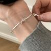 VENTFILLE 925 Sterling Silver Diamond-Studded Butterfly Bracelet Women's Fashion Temperament Flower Adjustable Bracelet