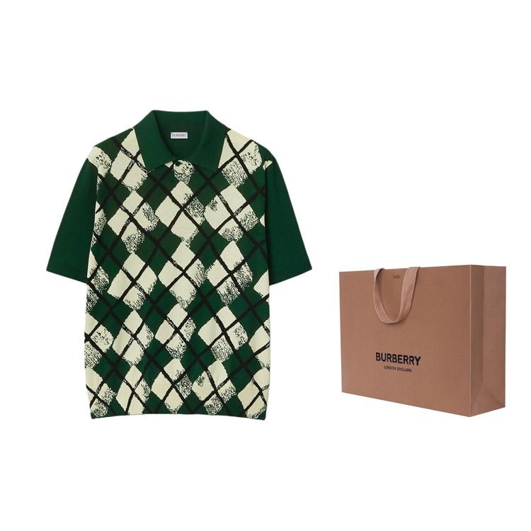 Burberry Polo Shirt Men's Green 80831931