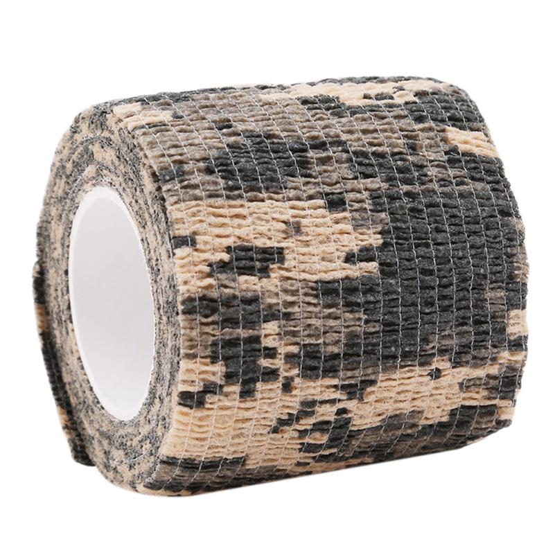 1pc/3pcs/5pcs Outdoor Camouflage Self-adhesive Telescopic Non-woven Tape Accessories