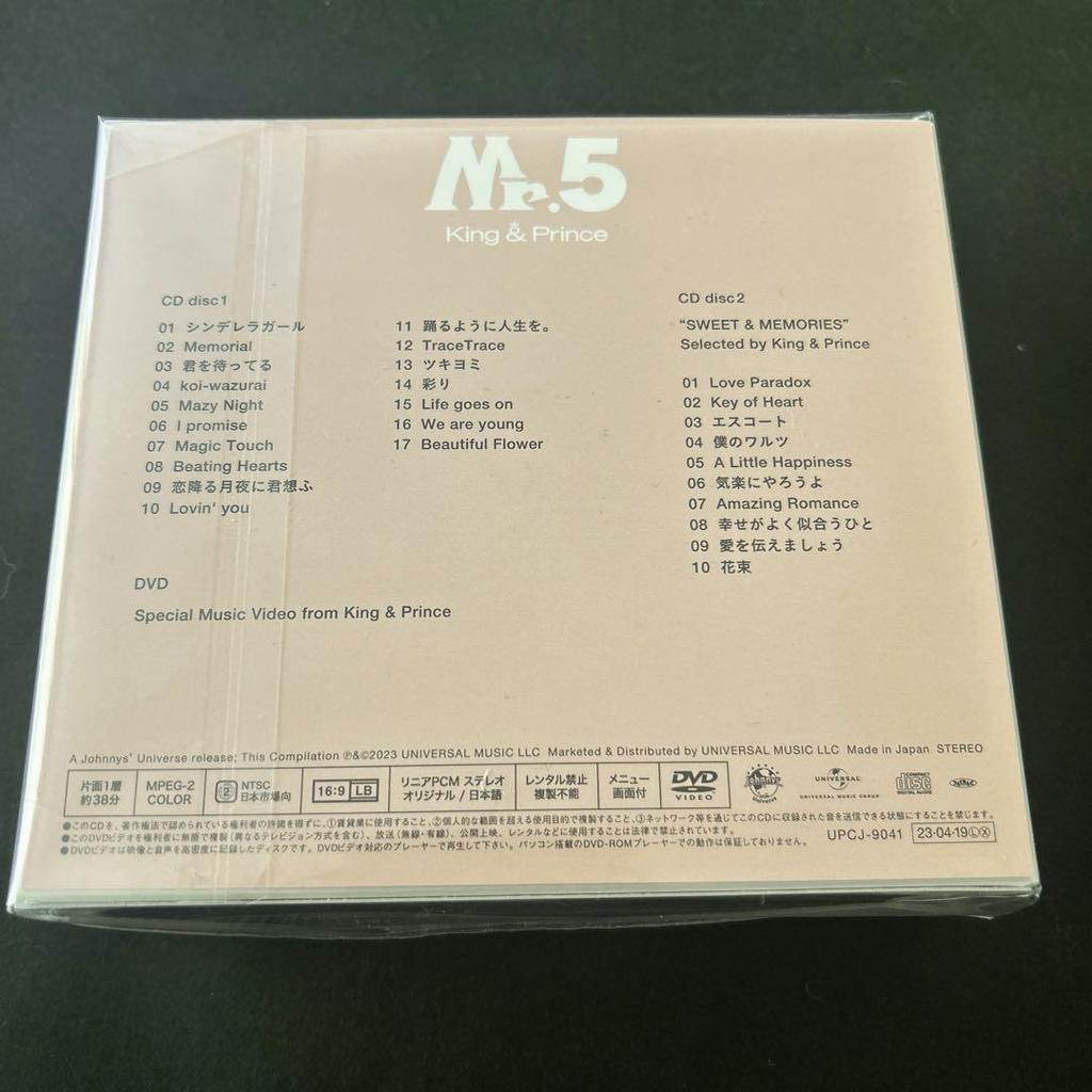[Б/У] King & Prince Mr.5 Первое лимитированное издание A