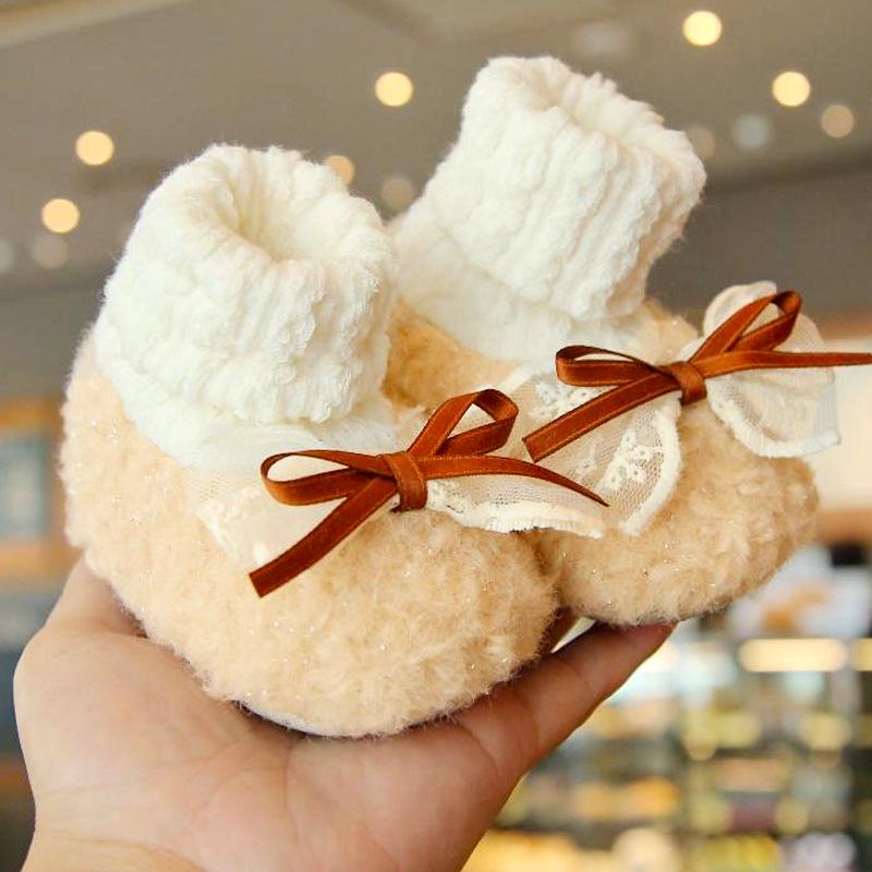 Теплые детские зимние ботинки с бархатом для детей от 0 до 12 месяцев