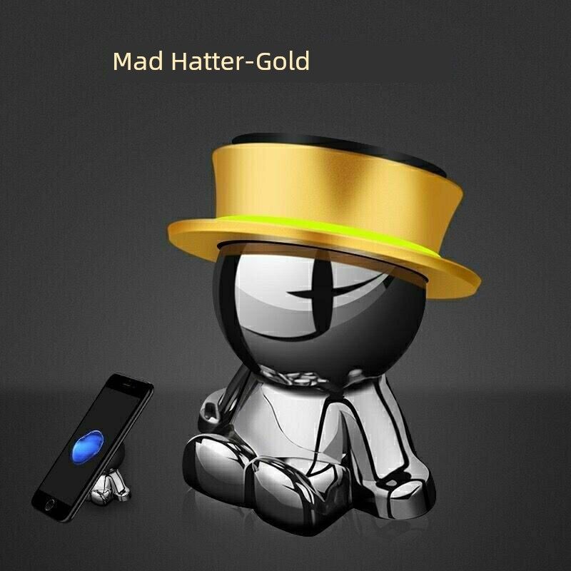 Crazy Hat Villain Car Phone Holder Magnetic Suction Navigation Support Car Inner Car Fixed Gadget New Arrival
