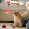 Plastic Pet Cat Kitten Play Balls Jingle Bell Pounce Rattle Toy Colourful Cat Pet Supplies
