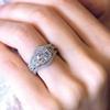 Huitan Trendy 3Pcs Set Rings for Women Full Bling Iced Out Cubic Zircon Statement Female Accessories Wedding Obrashkie Jewelry
