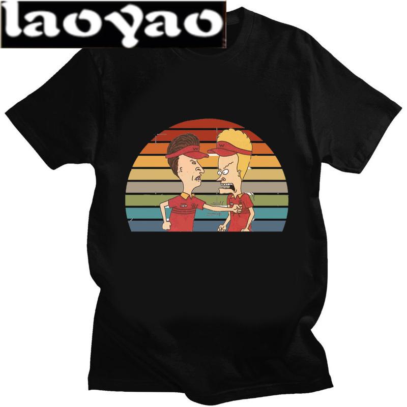 Beavis and Butthead BB Newest TShirt for Unisex Around The Christmas Tree Round Collar Basic Distinctive Birthday Gift Tops