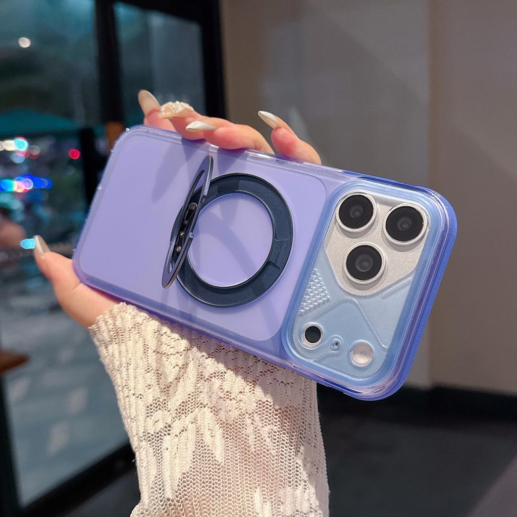 Применимо к iPhone17ProMax аэроподушка матовый 360 вращающийся магнитный шарнир 16 противоударная защита чехол для мобильного телефона