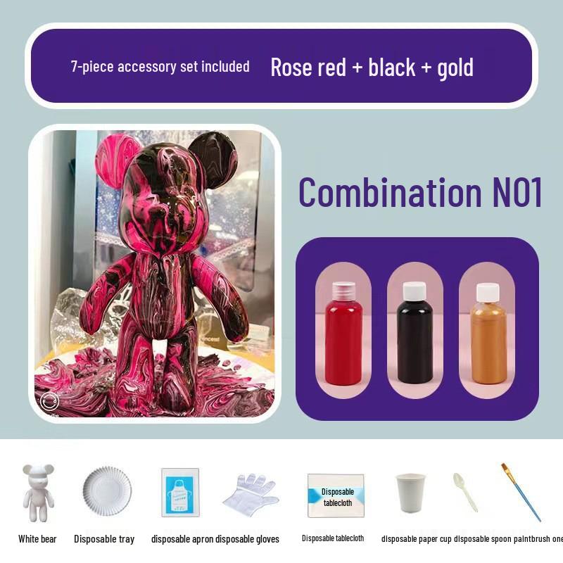 Акриловые Пигменты Набор Белый Медведь для Творческой Ручной Работы Граффити Живописи