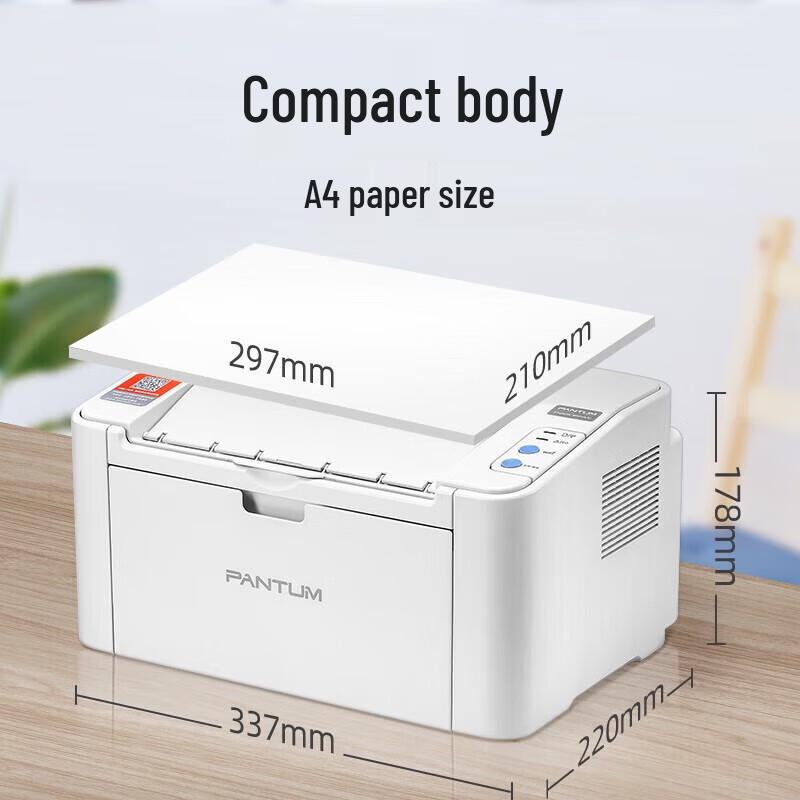 PANTUM P2206NW A4 Black and White Laser Printer CN plug (adapter included)