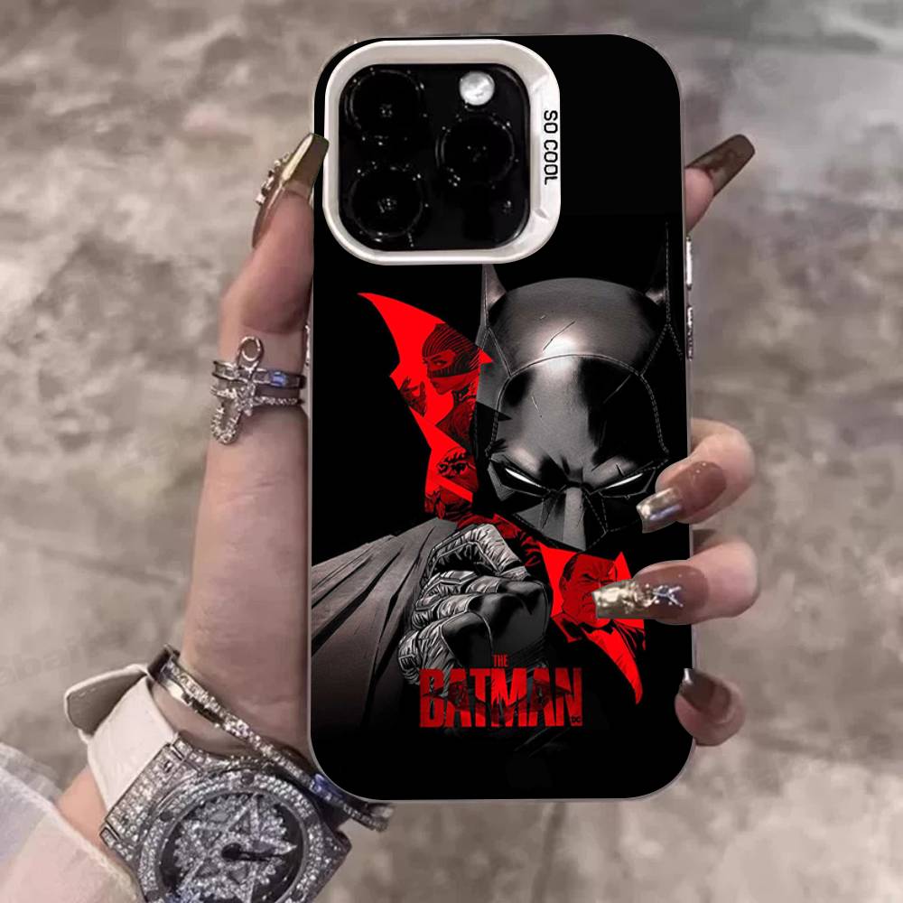 Чехол для телефона W-Batmans-r для iPhone 16 15 14 13 12 11 17 Pro Max Plus Цвет Серебристый Корпус