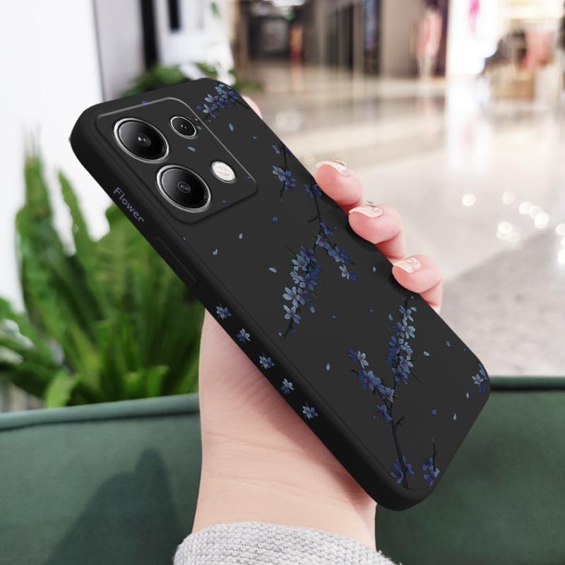Чехол для телефона 'Цветущие ирисы' для Xiaomi Redmi Note 14 13 12 12S 11 11S 10 10S 9 9S Pro Plus 4G 5G Жидкий силиконовый чехол