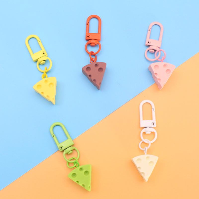 5 шт. милый сырный клин брелок мультфильм сделай сам сыр кулон брелок сумка Шарм для женщин мужчин