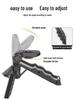 Dual-Camera Mobile Teleprompter Stand for Live Streaming - Portable Handheld & Desktop Universal Stand