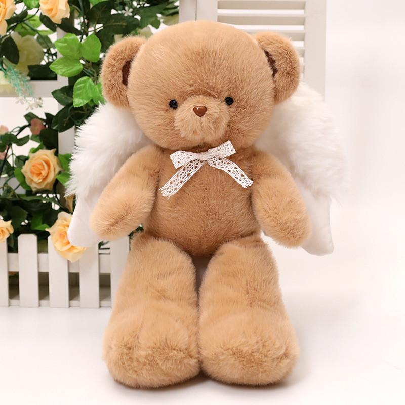 Angel Bear Delightful Plush Doll Cozy Teddy Bear Gift For Children Babies And