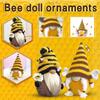 2022 Bumble Bee Striped Gnome Faceless Doll Swedish Honey Bee Elfs Home Decorations Tree Hanging Ornament Doll Plush Doll