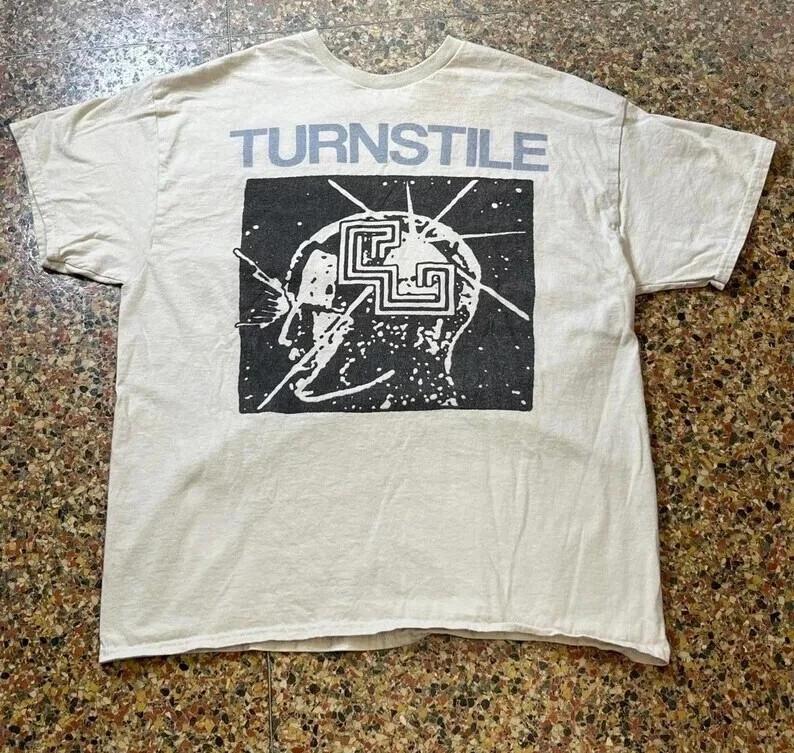 Turnstile Shirt, Turnstile Short Sleeve Tee White Size S to 5XL Shirt