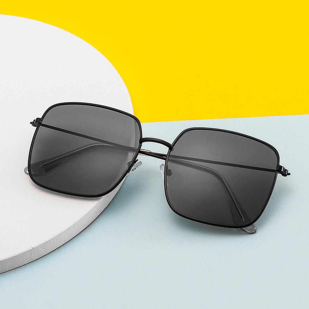 New Large Square Frame Sunglasses Men Women Internet Celebrity Same Style Korean Retro Trend UV Protection Sun Glasses
