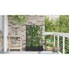 Garden Planter Set 2 pcs Black 80 x 40 x 126 cm Plastic