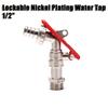 1/2 Inch Zinc Alloy Water Tap Lockable Faucet Garden Hose Faucet With Lock