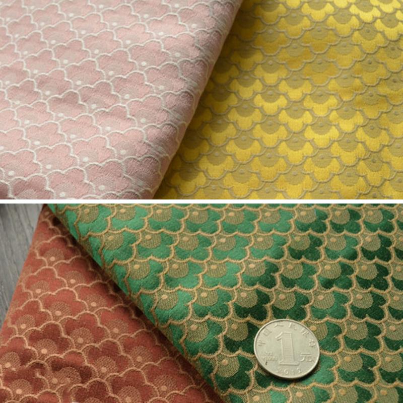 50*150cm Chinese Style Plum Pattern Satin Fabric Soft Retro Damask Woven Brocade Jacquard Fabric DIY Cheongsam Costume Patchwork