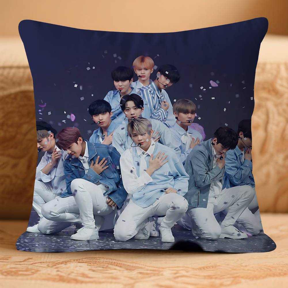 Kpop W-Wan-na One Подушка Аниме Подушка Подушка для головы Дивана-кровати Наволочка Чехол для подушки 45x45 см Мода