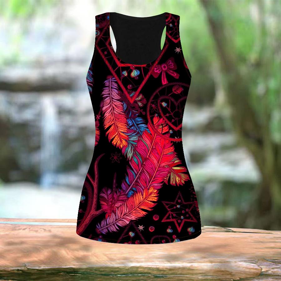 3D оранжевый колокольчик ветра с принтом перьев для женщин для тренировок, йоги, тренажерного зала, летние спортивные рубашки с принтом, жилеты больших размеров