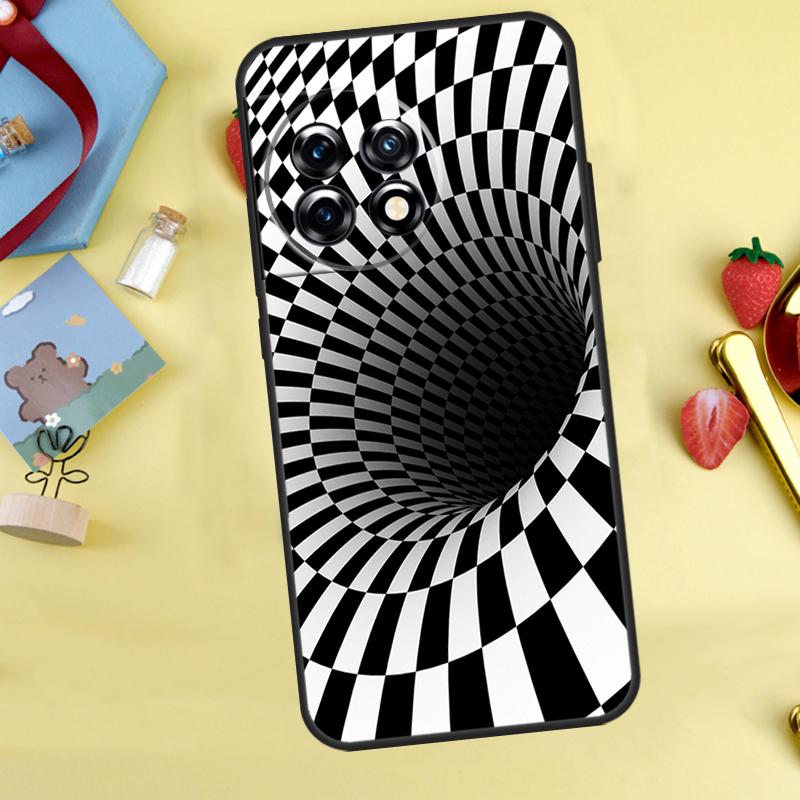 Crazy Checkered Case For OnePlus 13T 13R 12 12R 15 13 11 10 10T 8T Nord 5 CE 2 3 4 Lite Nord N20 N30 Cover