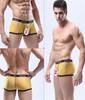 Мужское сексуальное нижнее белье, шорты с буквенным принтом, трусы с выпуклым мешочком