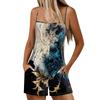 Женский повседневный и модный комбинезон без рукавов с карманами, шорты, комбинезон, шорты