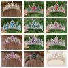 Shiny Baroque Crown Elegant Princess Rhinestone Crown Exquisite Bridal Tiara  Women/Girls