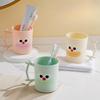 Стакан для зубной щетки Дорожный Мультяшный Большой рот Бытовой Стакан для умывальника Стакан для полоскания рта Пластиковый стакан