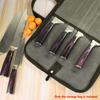 Knife Case(4 Slots), Canvas Chef"s Knife Roll Bag with Durable Handles, Portable Waterproof Knife