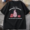 Sure I Have Emotional Baggage Funny Unisextal Health T Shirts Women Unisex Vintage Rabbit Tee Shirt Summer Short Sleeve Graphic Tees