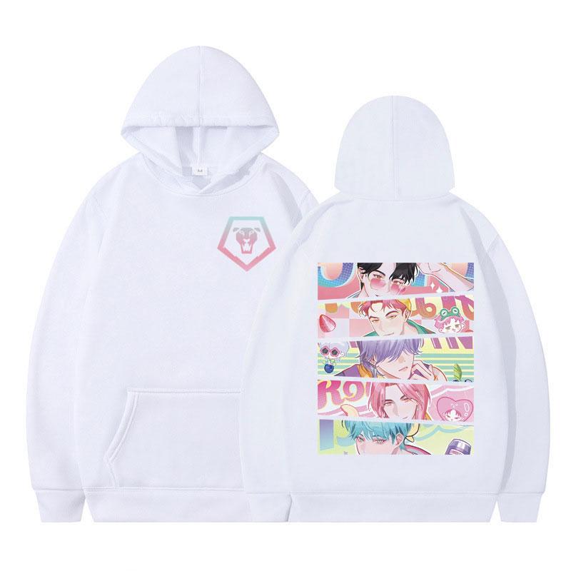 Pop Saja Boys Kpop Demon Hunters Funny Anime Hoodie Men Women Vintage Hoodies Loose Casual Aesthetic Trendy Oversized Sweatshirt