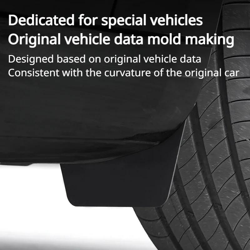 Невидимые брызговики для Tesla Model 3 Highland 2024, скрытые брызговики для колес, мягкие брызговики из термопластичного эластомера, передние и задние крылья, автомобильные аксессуары
