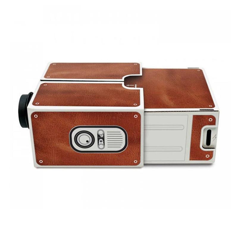 PDTO V2.0 DIY Мини-проектор для смартфона, домашний кинотеатр, кино, видео для iPhone