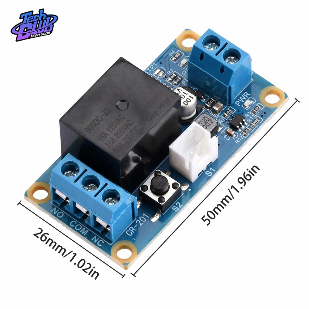 DC5-28V Latching Relay Module with Touch Bistable Switch MCU Control One Channel Relay Power Supply Relays 5