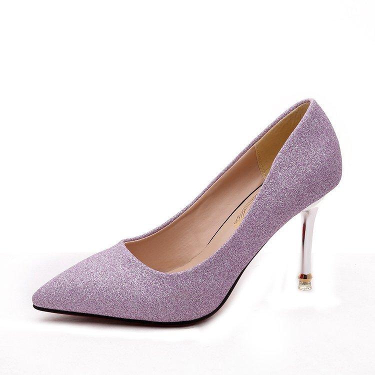 Женские туфли на высоком каблуке 2024 новая весна остроносые серебристые туфли-лодочки модные рабочие туфли каблуки женская обувь yj8