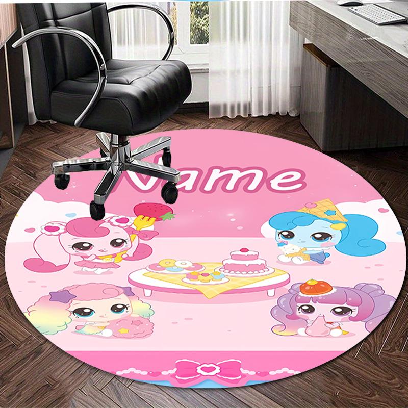 Personalized Magic Sweethear Round Chair Office Rug - Perfect for Mat, Office Chair & More - Ideal Gift for Birthdays and Holidays