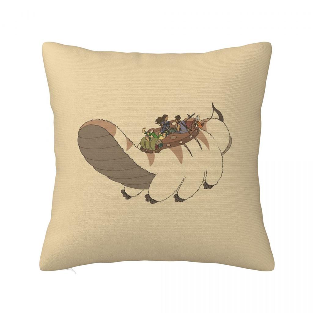 Appa With Clouds, Avatar The Last Airbender Square Pillowcase Cushion Cover Pillow Case Throw Pillow Cover for Home Bedroom Car