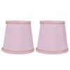 2PCS European Style E14 Lamp Shade Pink Lampshade for Chandelier Table Wall Lamps Home Decoration