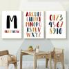Alphabet Early Education Institution Decor Prints Nordic Minimalism Cartoon Numbers Wall Art Picture Canvas Painting Kids Room No Frame