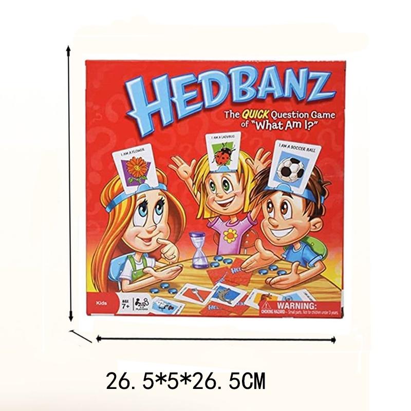 Hedbanz Game What Am I? Guessing Card Game For 2-6 Players