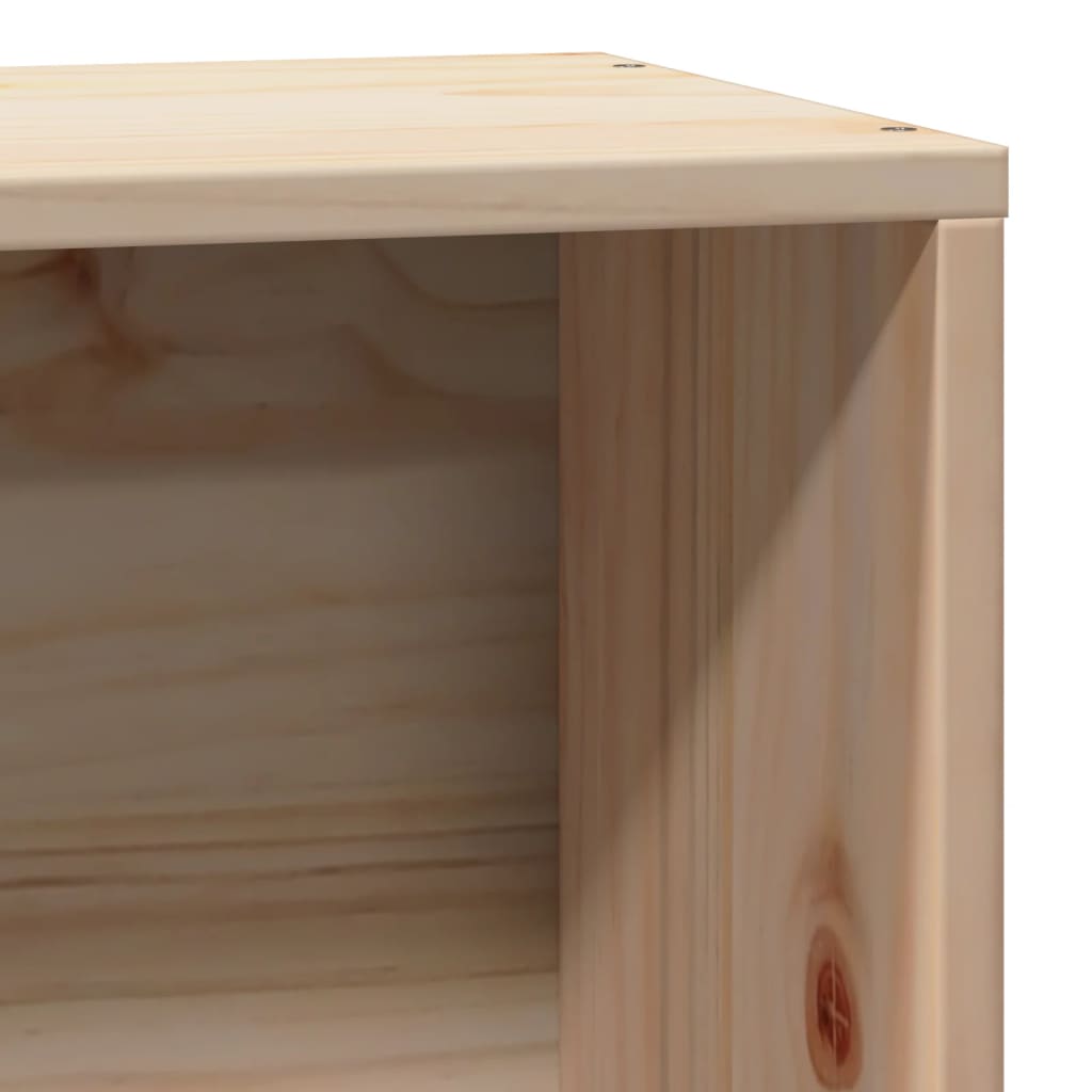 Bookshelf Bed without Mattress 75 x 190 cm Solid Pine Wood