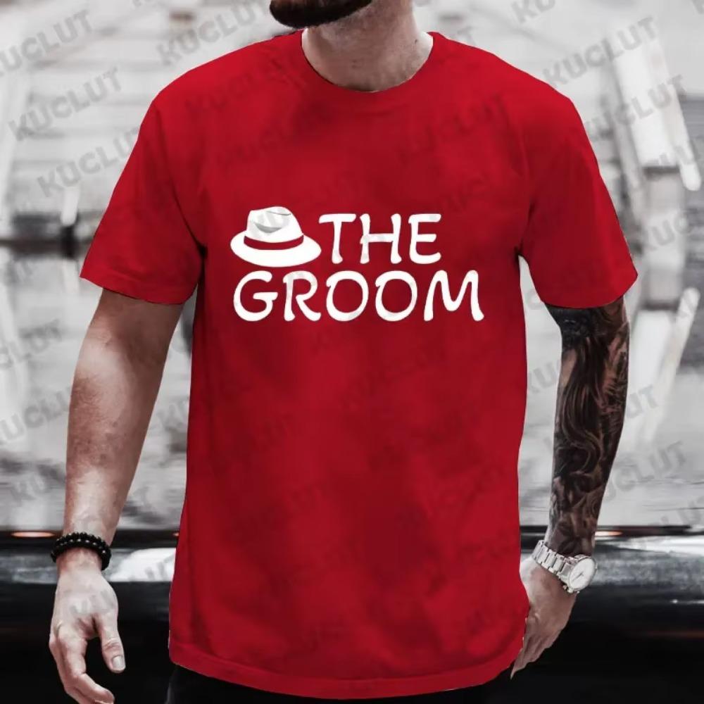Team Groom T Shirts Future Groom Squad EVG Streetwear Best Man Tshirt Single Farewell Bachelor Stag Party Tees Wedding Y2k Tops