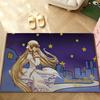 Ковер с изображением аниме Chobits, Коврик для ванной комнаты, Противоскользящий коврик, Придверный коврик, Коврик для домашнего декора, Коврик для входной двери, Устойчивый к царапинам придверный коврик